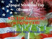 Post image for $100 Amazon Gift Card or PayPal CASH 24-Hour FLASH Giveaway!!!