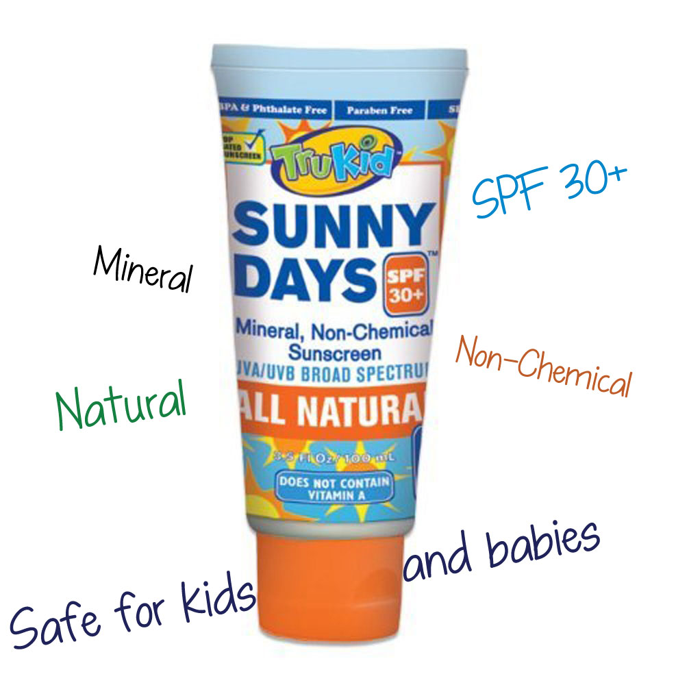 TruKid Sunny Days SPF 30+ Natural Sunscreen
