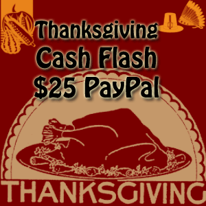 thanksgiving flash cash