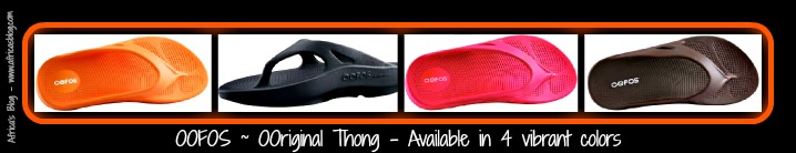 oofos thong sandals