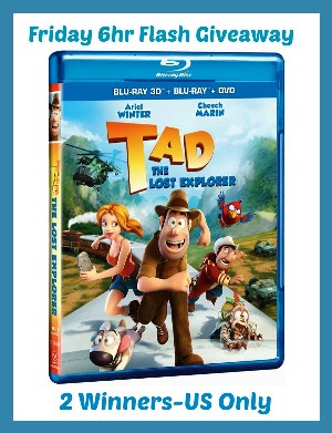 Tad the lost Explorer flash giveaway