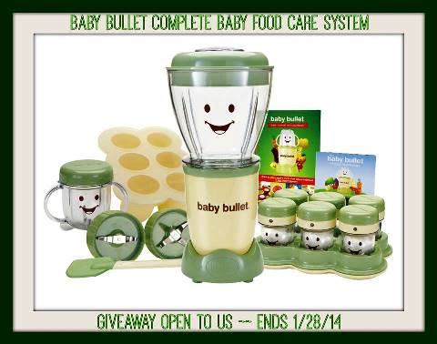Baby Bullet Complete Baby Food Care System Giveaway