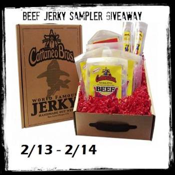 Beef Jerky sampler giveaway