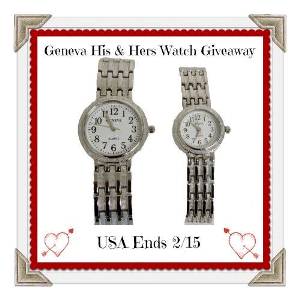 Geneva His and Hers Watch Set Giveaway