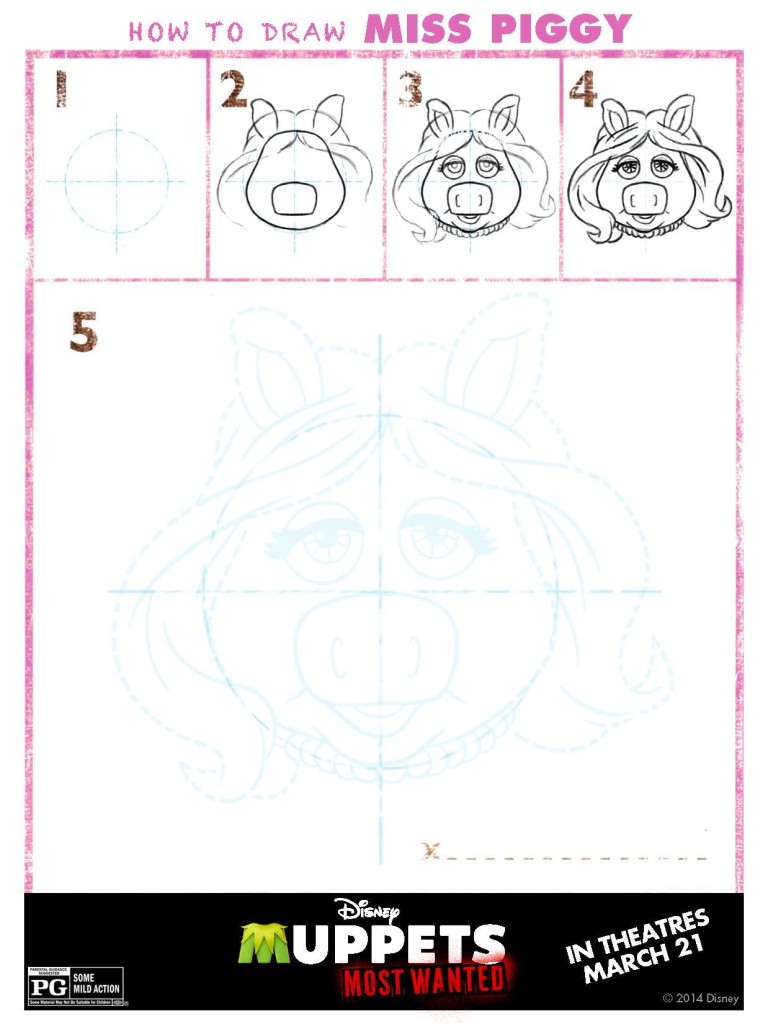 Muppets Most Wanted Draw Miss Piggy