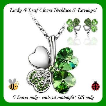 Lucky 4 Leaf Clover Jewelry