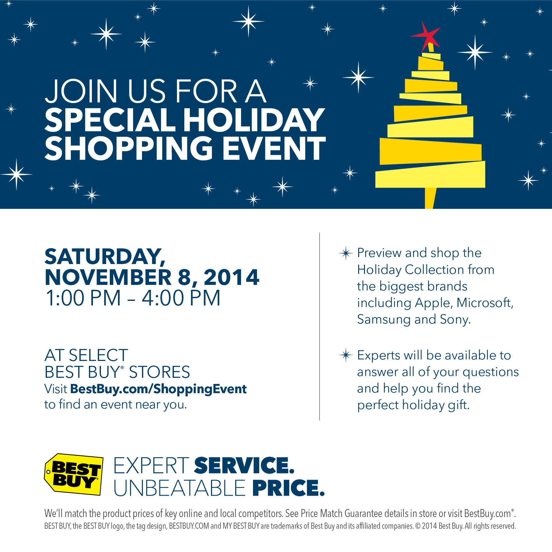 Best Buy Holiday Shopping Event