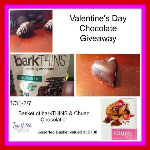 barkthins & chuao chocolatier giveaway