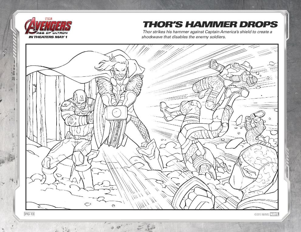 Avengers: Age of Ultron Coloring Sheets - Get yours NOW ...