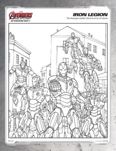 Avengers Age of Ultron coloring sheets