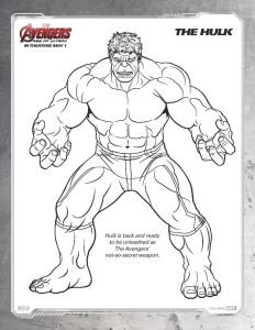 Avengers: Age of Ultron Coloring Sheets - Get yours NOW!! #