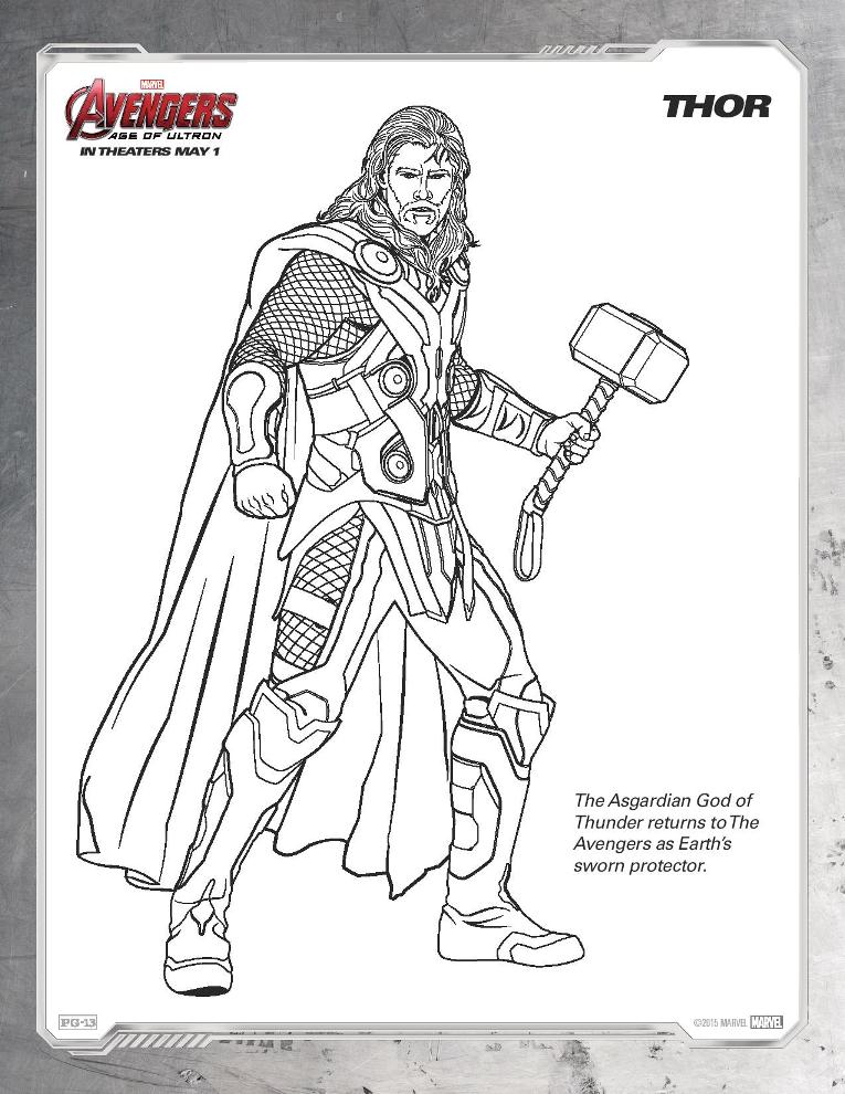 Download Avengers: Age of Ultron Coloring Sheets - Get yours NOW ...