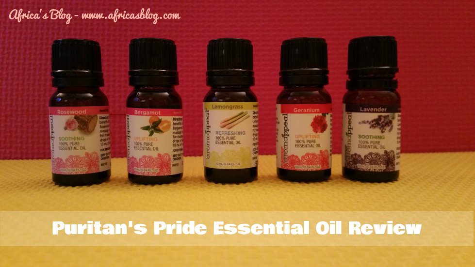 Puritan's Pride Essential oil giveaway