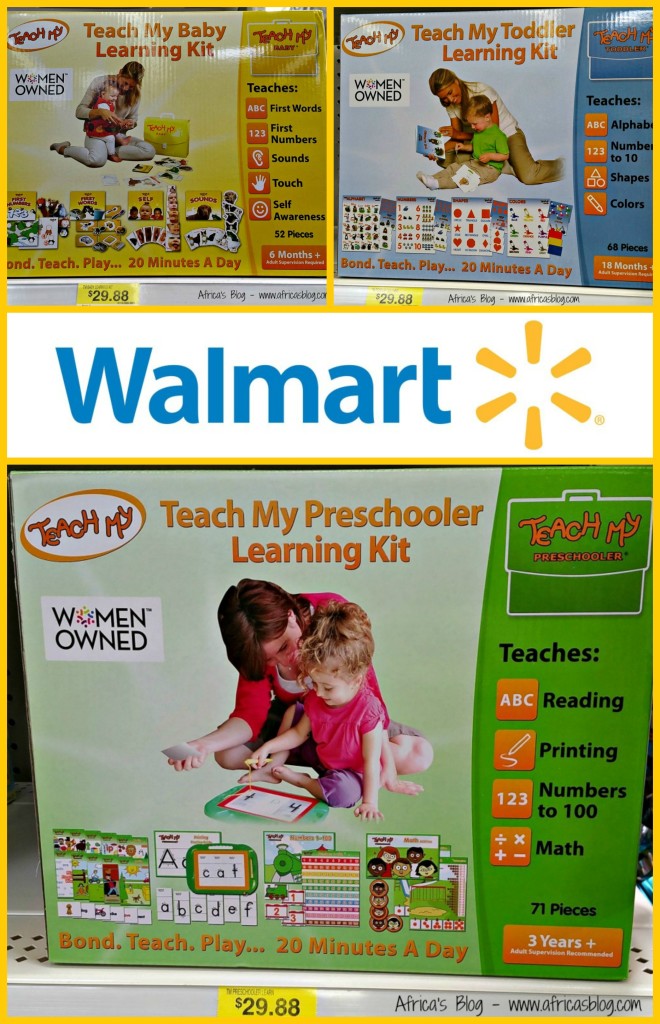 Teach My Preschooler learning kits at Walmart