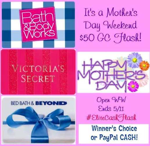 mother's day weekend flash giveaway