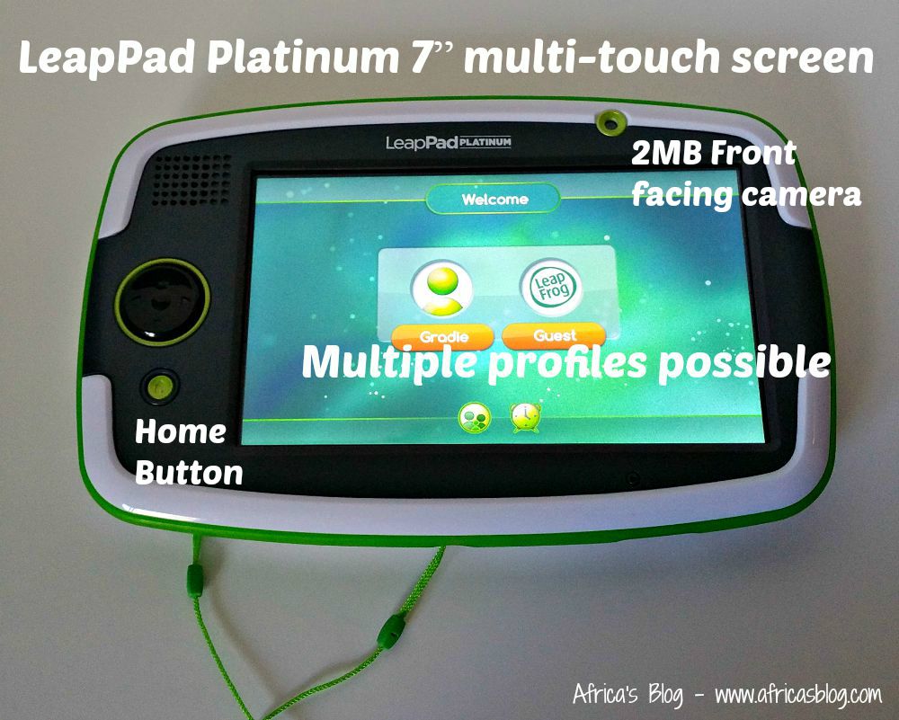 LeapPad Platinum 7" multi touch screen - Product Review