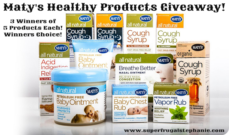 Maty's Healthy Products Prize Package Giveaway 3 Winners