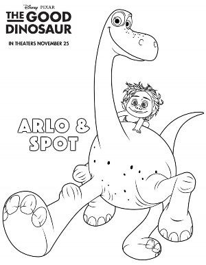 The Good Dinosaur Coloring Sheets