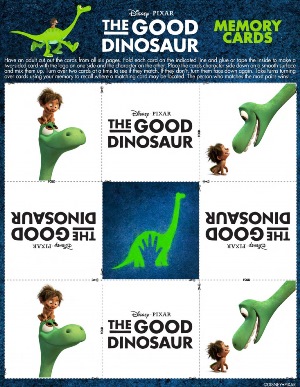 The Good Dinosaur Memory Cards