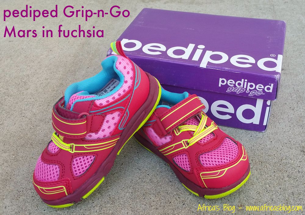 pediped Grip-n-Go Mars in fuchsia toddler shoes