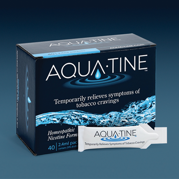 Aqua-tine is a homeopathic, nicotine formulation. 