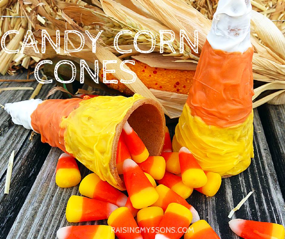 Candy Corn Cones #12Daysof Halloween