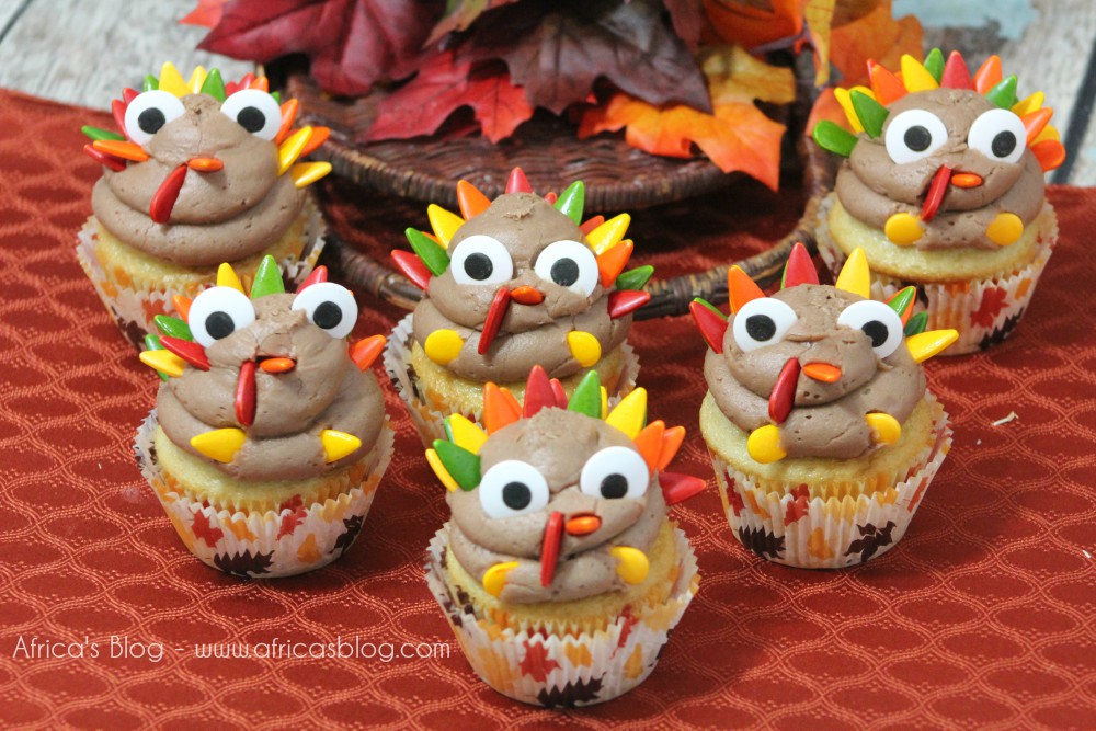 Celebrate Thanksgiving Turkey Cupcake recipe