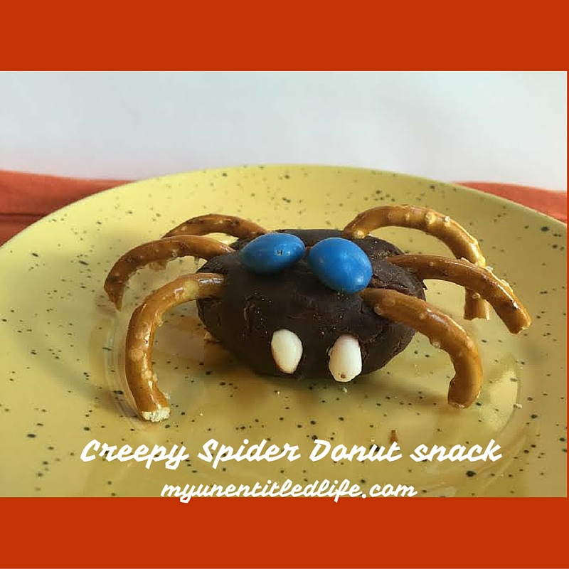 Creepy Spider Donut craft tutorial #12Daysof
