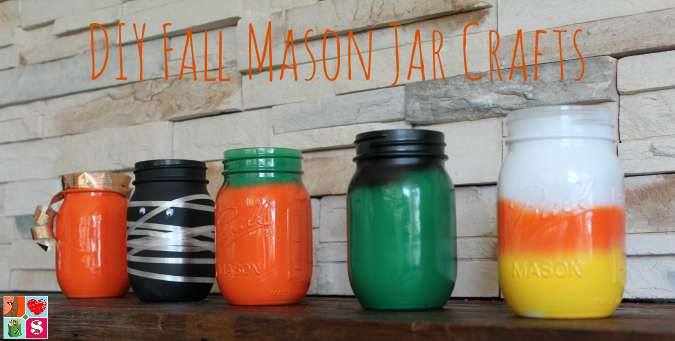 DIY Fall Mason Jar Crafts #12Days of Halloween