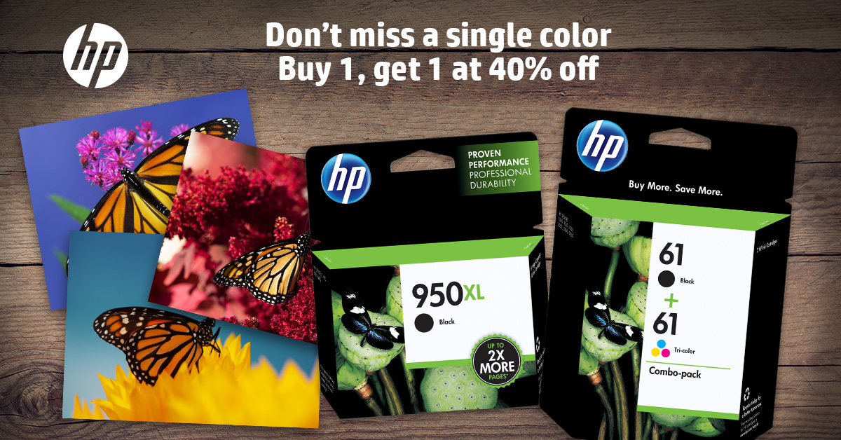 Get all your printing needs covered with this HP Ink Offer!!