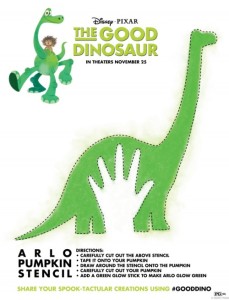 the good dinosaur pumpkin stencil