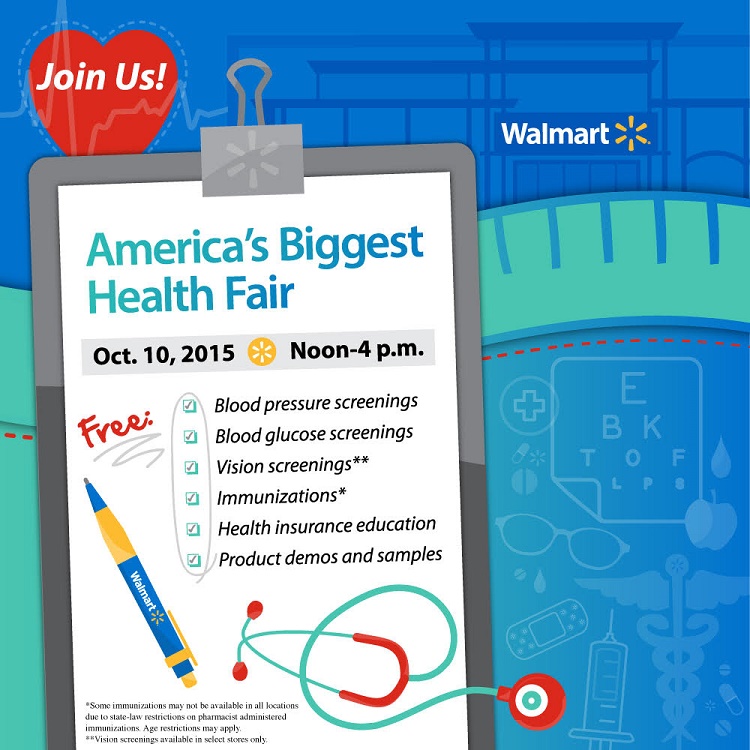 What will you do in 10 minutes? #Just10 #WMT Walmart Health Fair