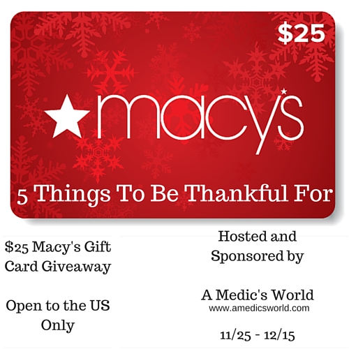 $25 Macy's Gift Card Giveaway