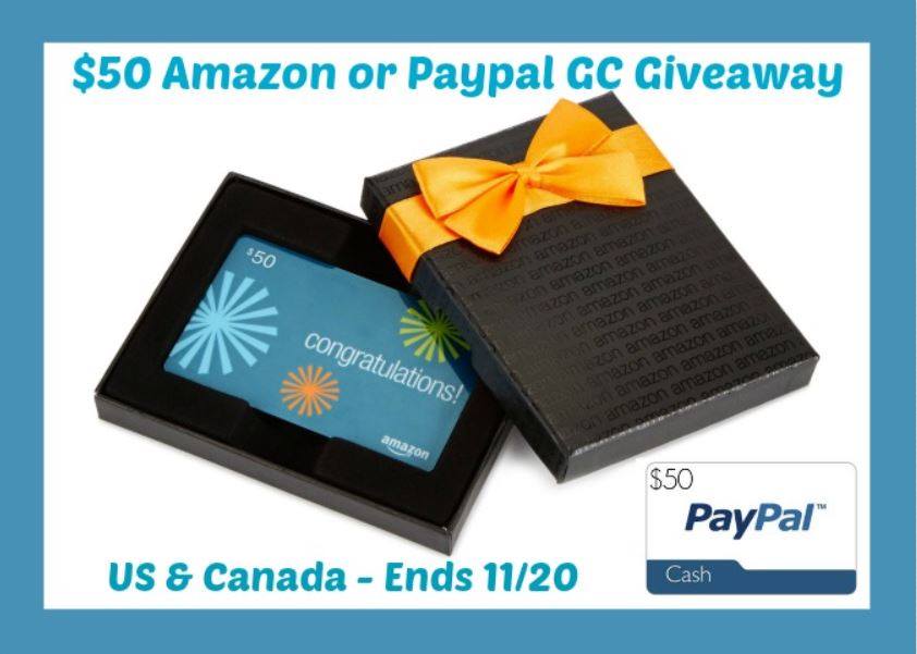 Getting ready for the holidays - $50 Amazon or PayPal Cash Giveaway! (ends 11/20)