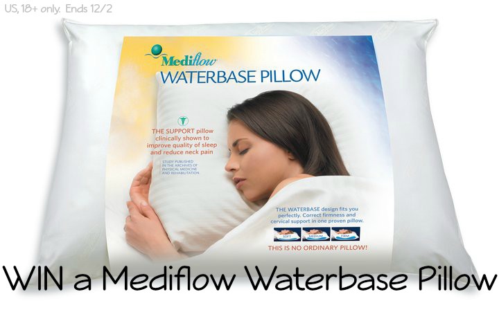 Mediflow Waterbase Pillow Giveaway