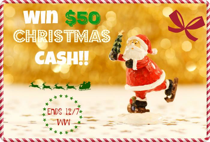 Win $50 Christmas Cash Giveaway