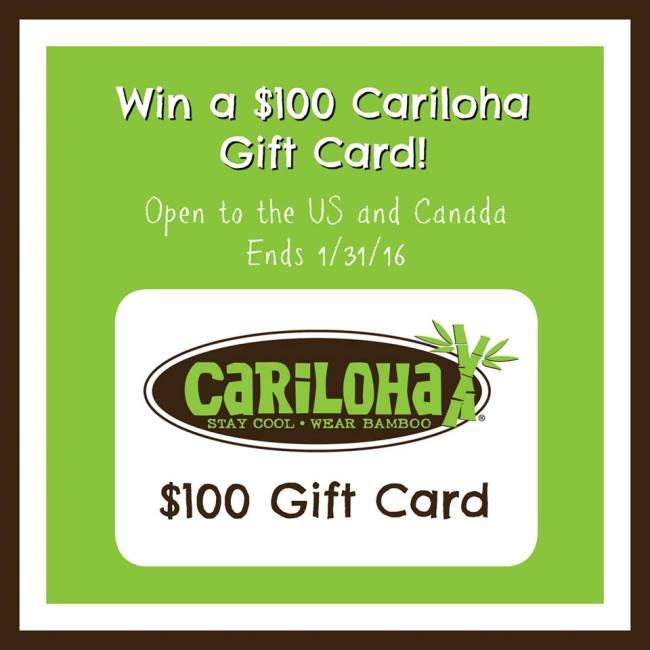 $100 Cariloha Gift Card Giveaway