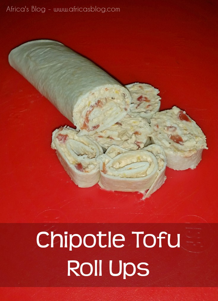 Chipotle Tofu Roll Ups #Recipe - a Perfect Game Day Snack!!