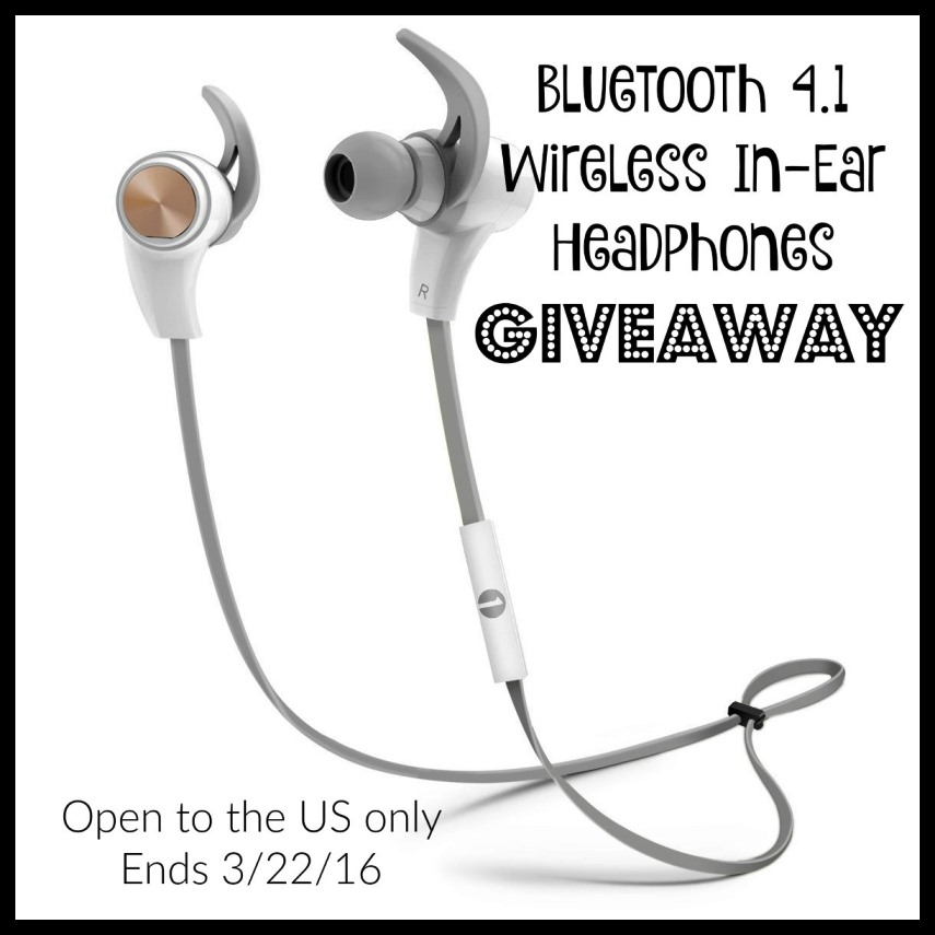 Bluetooth 4.1 Wireless In-Ear Headphones Giveaway