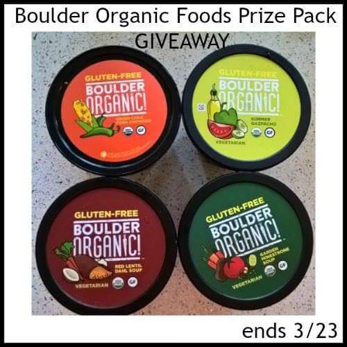 Boulder Organic Foods Soup Prize Pack Giveaway!! (ends 3/23)