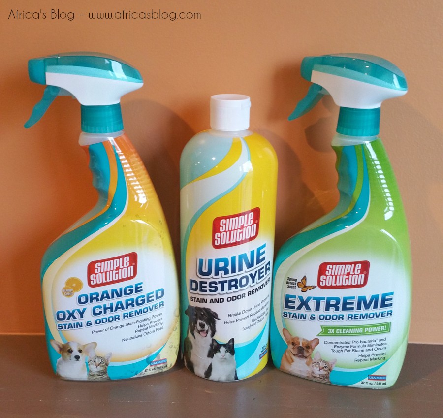 Cleaning up Pet Messes is a Breeze with Simple Solution Cleaning Products
