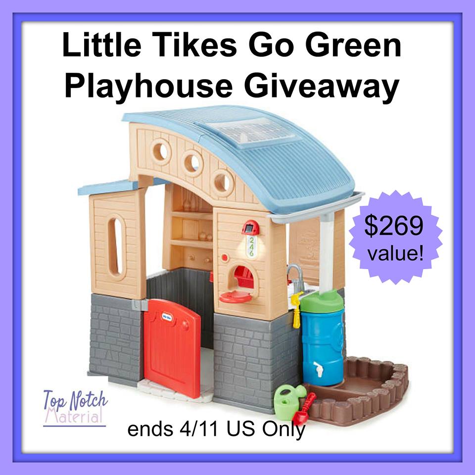 Little Tikes Go Green Playhouse Giveaway!!