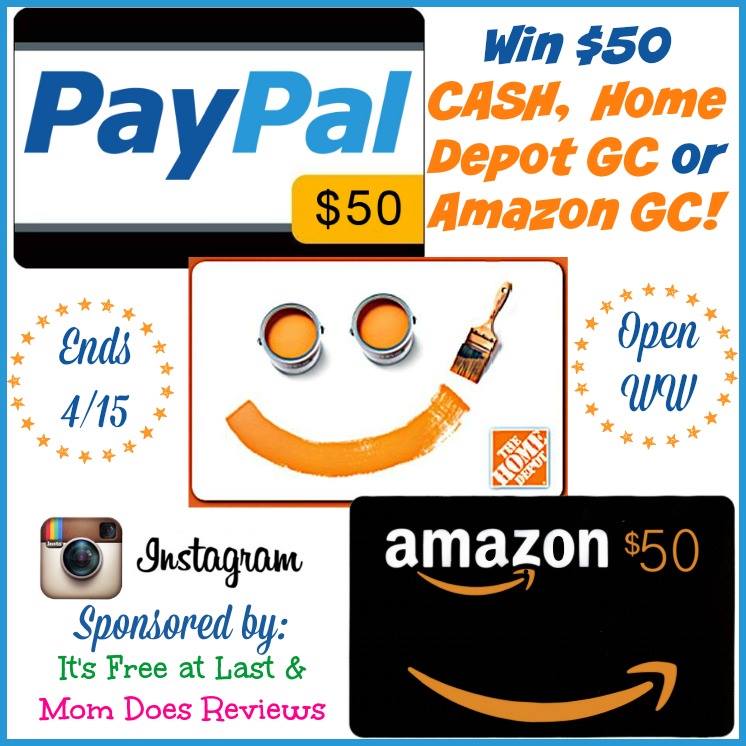 Spring Time #Giveaway - Win $50 Cash or Home Depot or Amazon Gift Card!!