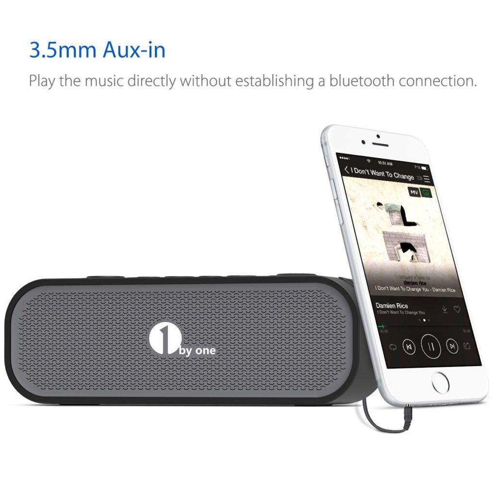 1byone Portable Waterproof Bluetooth Speaker Giveaway 5 Winners