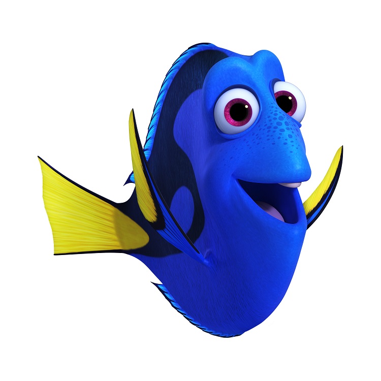 FINDING DORY - DORY (voice of Ellen DeGeneres) is a bright blue tang with a sunny personality. 