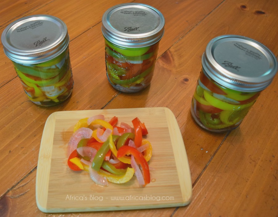 Pickled Peppers & Onions Recipe - complete
