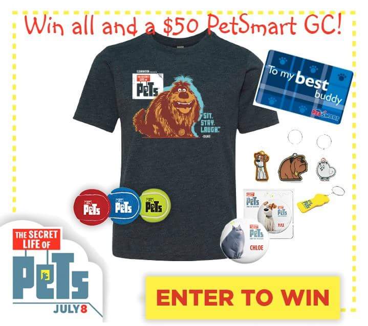 The Secret Life of Pets Prize Pack Giveaway!!