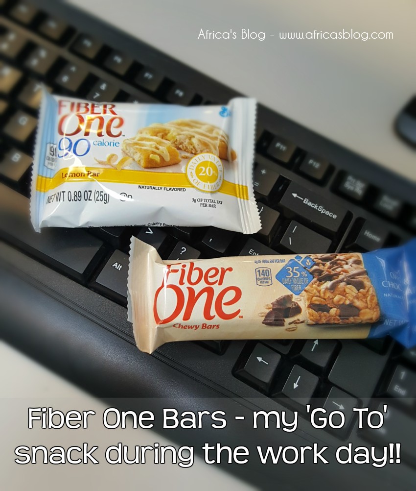 Fiber One Bars - my 'Go To' snack during the work day!!