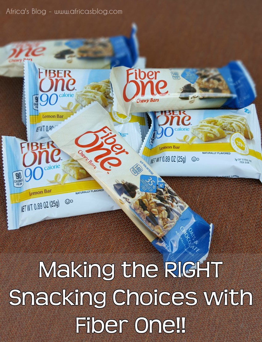 Making the RIGHT Snacking Choices with Fiber One!!