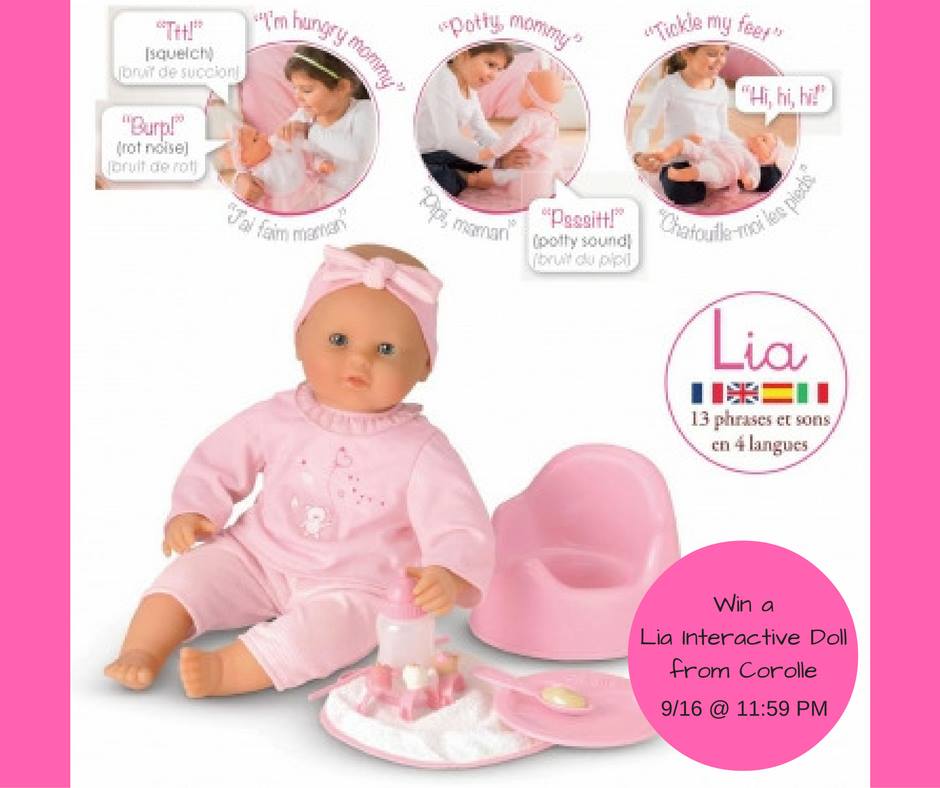 Lia Interactive Doll from Corolle #Giveaway!